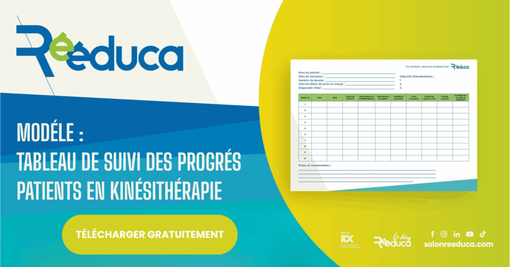 tableau de suivi des progres des patients en kinesitherapie